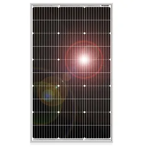 DOKIO Almacén de EE. UU., Panel Solar Rígido de 18V, 100W, Silicona Monocristalina, Impermeable, 12V, #, Camping, Hogar, RV, Envío Gratis