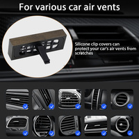 Diffuseur de parfum pour voiture en bois avec logo personnalisé, bloc aromatique, senteurs longue durée, parfum pour climatiseur, désodorisant pour grille d'aération avec clip