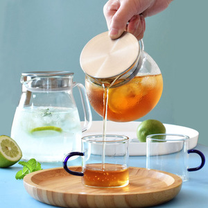 450ml Glass Teapot Kettle with Stainless Steel Filter Lid Stovetop Safe Glass <strong>Tea</strong> <strong>Maker</strong> for Loose Leaf <strong>Tea</strong> - Product Image 3