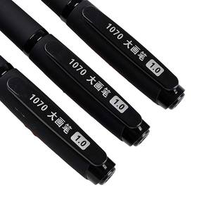 O & Q 판촉 저렴한 플라스틱 볼펜 사용자 정의 로고 대용량 블루/블랙 잉크 1.0mm 소프트 터치 사무실 학교 사용 펜 - Product Image 5