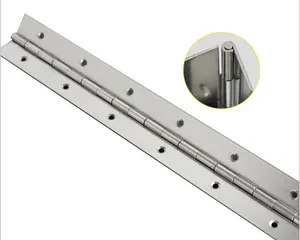 Factory Directly Stainless Steel 201/304/316 continuous long and small folding 180 degree metal Piano Hinge hardwares