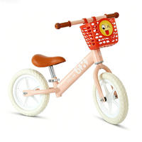 Vélo d'équilibre pour enfant en acier à haute teneur en carbone, sans pédales, pour tout-petits de 2 à 5 ans, siège réglable, pneus de 10 pouces