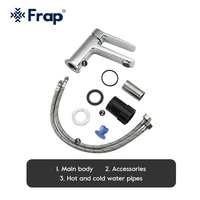 Échantillon Gratuit FRAP : Robinet de Lavabo Moderne en Laiton Coulé pour Salle de Bain