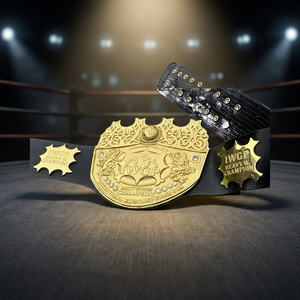 เข็มขัดแชมป์มวยปล้ำรุ่นเฮฟวี่เวท GRD IWGP V5 ชุบทองสองชั้น - Product Image 1