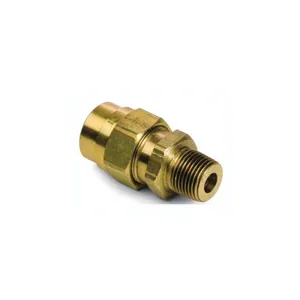 Brass Adapter 3/8' Tube X 1/4' Nptf Hose Male Connector Fittings