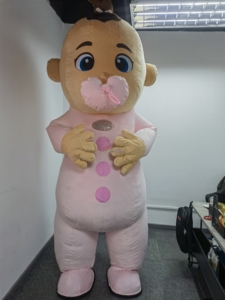 Disfraz de Mascota Inflable de Dibujos Animados <span class=keywords><strong>JoJo</strong></span> Baby Girl with Little Nipple de 2m, Gran Oferta, Disfraz de Mascota Inflable para Boda - Product Image 1