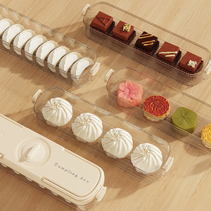 Dumpling Box Multi Layer Food Grade <b>Storage</b> <b>Container</b> With Handle For Refrigerator Preservation Wonton Keeper - Product Image 2