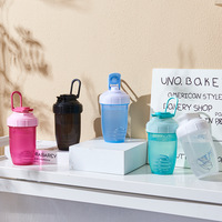 Bouteille shaker de 500 ml (16 oz) avec boule mélangeuse, sans BPA, compatible lave-vaisselle, logo personnalisé, gobelet compact pour protéines, idéal pour la salle de sport et les voyages