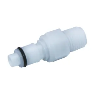 Fábrica al por mayor 1/4 "NPT rosca de Tubo macho acoplamiento roscado rápido de plástico conector de desconexión rápida fácil accesorio de rosca NPT