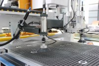 Router CNC para trabajar la madera, máquina de anidamiento CNC de cuatro ejes con sierra, equipo de corte CNC automático para fabricación de muebles