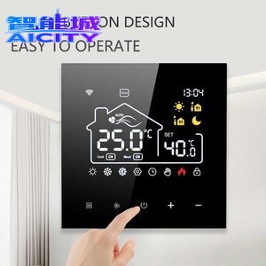 Termostato Inteligente WiFi Tuya para HVAC, Panel de Control Central 2 en 1 para Aire Acondicionado y Calefacción por Suelo Radiante, para Hogar Inteligente - Product Image 4