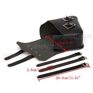 Une paire de sacoches universelles en cuir PU pour moto, sacoches de selle, sacoches pour Harley, imperméables - Product Image 6