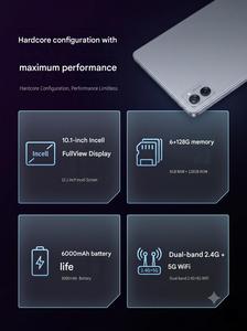 Tablet PC Android 13 de 10.1 Pulgadas con Pantalla 2K Incell, MT6771 Octa Core, 6GB de RAM, 128GB de ROM, WiFi Dual, 4G LTE, Llamadas Telefónicas, GPS, Tablet para Juegos - Product Image 2