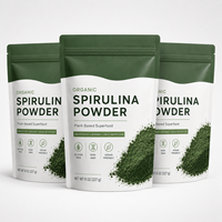 Poudre de Spiruline Bio Complexe Probiotique 5 Milliards d'UFC Prébiotique Inuline Soutien Quotidien au Bien-être Superaliment Vert en Poudre