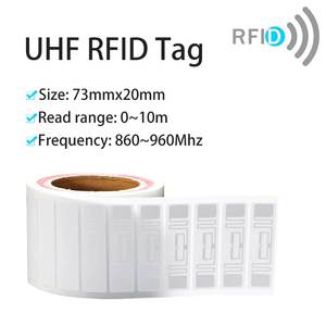 การอ่านแท็ก UHF RFID ช่วงความถี่สูง 860–960 เมกะเฮิรตซ์ (5.5 ม.) ระยะไกล สำหรับการจัดการสินค้าคงคลังสิ่งทอและระบบติดตามคลังสินค้า - Product Image 1