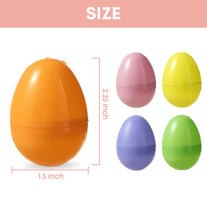 Xieli Việt Nam Fillable Nhựa Trứng Phục Sinh Đầy Màu Sắc Sáng Rỗng Phục Sinh Craft Trứng Cho Săn Phục Sinh - Product Image 2