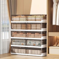 Organisateur pliable en plastique grande capacité pour vêtements sous le lit, rangement pour la maison, la chambre, les vêtements, les couettes, les jouets