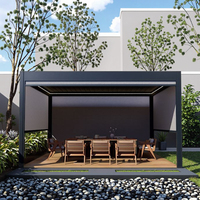 Pergola de jardin en aluminium avec système de toit à lames motorisées