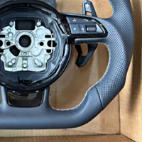 Volant en cuir pleine fleur en stock pour Audi A3 S3 RS3 A4L A5 S5 RS5 A6L A7 S7 RS7 Q3 Q5 Q5L Q7 A4 B8 B9 A6 C7 C8