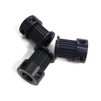 Poulie de distribution 20T MXL, noire oxydée, alésage 8 mm pour courroie de 10 mm, roue synchrone à dents trapézoïdales pour imprimante 3D MXL, 20 dents