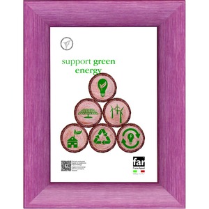 Cornice portafoto JOVINE in resina e Crylex viola 13x18 cm - Product Image 1