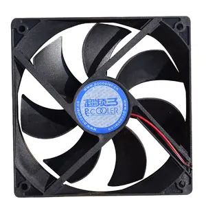 PCCOOLER F122 12CM चेसिस फैन म्यूट 2 पिन पावर सप्लाई रिप्लेसमेंट फैन, डेस्कटॉप मेनफ्रेम 2पिन दो पिन पावर सप्लाई फैन