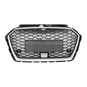 Calandre style RS3 pour 17-19 audi A3 8V.5 S3 | Argent avec trou acc | contient une bague | Fournisseurs d'agent de dropshipping | aux États-Unis - Product Image 1