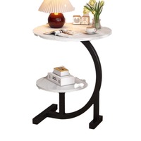 Bonne qualité Double couche Mini canapé chambre Tables de chevet armoire latérale Table basse avec étagère de rangement pour la maison salon