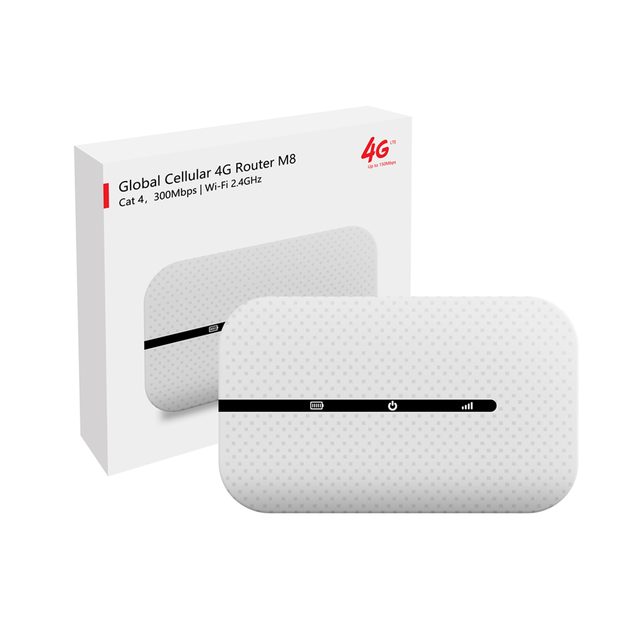 Unlocked 4G LTE WiFi Interface MIFI Router Car & Outdoor Travel Companion with Firewall Function Supports 2.4G 150Mbps Sim Card