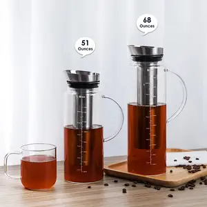 600 1500 3000ml Glass Water Drip And Dutch Juice Bottle Coffee Maker Ice Cold Brew Coffee Maker Cold Drip Coffee