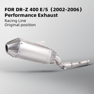 Senar knalpot balap, <span class=keywords><strong>DR</strong></span>-Z400E/S DRZ400 (2002-2006) kinerja posisi asli, pipa knalpot kondisi baru - Product Image 5