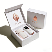 Boîte magnétique personnalisée en or rose pour sérum de soin de la peau, appareil de soin de la peau cosmétique, appareil de beauté, emballage de boîte cadeau élégante