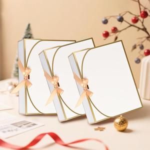 Boîtes cadeaux en <span class=keywords><strong>papier</strong></span> haut de gamme décorées d'un nœud, emballage professionnel pour cosmétiques, cadeaux de mariage, cadeaux d'anniversaire, cadeaux de fêtes - Product Image 5