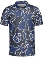 Zomer Custom Logo Fruit Patroon Overal Afdrukken Ademend Snel Droog Slim Fit Golf Polo T-Shirt Voor Mannen