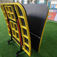 Table de football pliable et imperméable avec roues, table de tennis de table avec fonctionnalités portables