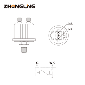 Bộ phận động cơ máy phát điện diesel cung cấp Cảm biến chuyển đổi áp suất dầu <span class=keywords><strong>vdo</strong></span> Cảm biến áp suất dầu NPT 1/8 1/4 10BAR - Product Image 4