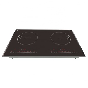 เตาแม่เหล็กไฟฟ้าแบบตั้งโต๊ะ พกพาสะดวก กำลังไฟ 2000 วัตต์ แรงดันไฟฟ้า 220-240 โวลต์ น้ำหนักเบา หัวเตาคู่ แบบแนวนอน - Product Image 1