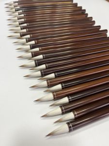 Pinceau de calligraphie chinoise Lingfeng de qualité supérieure, en poils mélangés, pinceau artisanal pour artiste, stylo pour <span class=keywords><strong>Kanji</strong></span>, peinture à l'aquarelle, fournitures scolaires d'art - Product Image 4