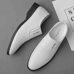 รองเท้าหนังผู้ชายแบบทางการเพิ่มความสูง 6 ซม. แบบสวม ระบายอากาศได้ดี หนังนุ่ม รองเท้าทำงานมืออาชีพ - Product Image 2