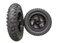 Pneu en caoutchouc d'origine 10x2 10 pouces roue pneumatique 10x2 avec chambre à air de 10 pouces pour roue de poussette de vélo d'équilibre de Scooter électrique
