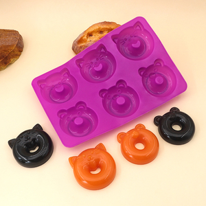 Bear Donut Mouse <span class=keywords><strong>Molde</strong></span> <span class=keywords><strong>de</strong></span> silicona 6 Set para DIY Cake Jelly Pudding Cookie Herramienta para hornear <span class=keywords><strong>Molde</strong></span> <span class=keywords><strong>de</strong></span> resina Forma <span class=keywords><strong>de</strong></span> número para uso <span class=keywords><strong>de</strong></span> jabón - Product Image 2