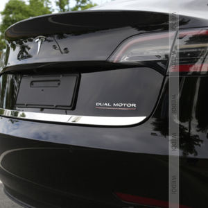 สัญลักษณ์ตัวอักษร DUAL MOTOR สำหรับตกแต่ง<span class=keywords><strong>รถ</strong></span>ยนต์ Tesla Model 3 X S สติ๊กเกอร์ติดฝากระโปรงท้าย<span class=keywords><strong>รถ</strong></span>ยนต์ ประสิทธิภาพสูง สีโครเมียม ดำ แดง - Product Image 4
