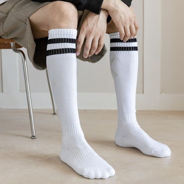 High Quality Custom Logo Grip Socks Fashion Cotton Compression Design for Football Sport Crew High Digital Printing on Cuff