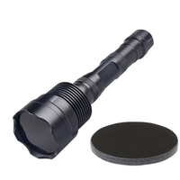 Lampe torche LED UV en alliage d'aluminium à haut lumen avec indice de protection IP66, rechargeable, longue portée, pour la conduite en extérieur