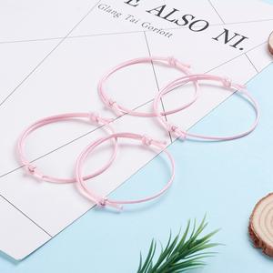 1.5mm coréenne cire corde semi-fini bricolage à la main bijoux accessoires tissé main corde couleur bonbon réglable Bracelet pour les femmes - Product Image 4