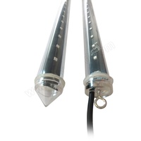 DMX 512 Vertikal 0.5M/1M/1.5M/2M 360 Derajat Led Meteor Tabung Pencahayaan LED Meteor Shower Light