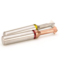Fresa de doble biselado angular Azzkor TGR TGY HRC60 4F de acero de tungsteno, 90 grados frontal