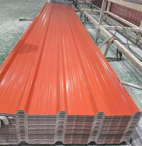 Tuile de <span class=keywords><strong>toiture</strong></span> en PVC HT1075 la plus vendue, durable, imperméable, légère, facile à nettoyer, ignifuge, en forme de trapèze, en UPVC, pour usage industriel - Product Image 5