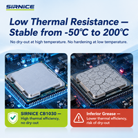 Pâte thermique SIRNICE CPU/GPU, graisse thermique, tube de refroidissement, conductivité thermique à haute température 3,0 W/m.K CB1030