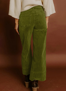 Dear-Lover <span class=keywords><strong>Pantaloni</strong></span> a Gamba Larga da <span class=keywords><strong>Donna</strong></span> in Velluto a Coste <span class=keywords><strong>Bordeaux</strong></span> a Vita Alta, Vendita all'Ingrosso - Product Image 2